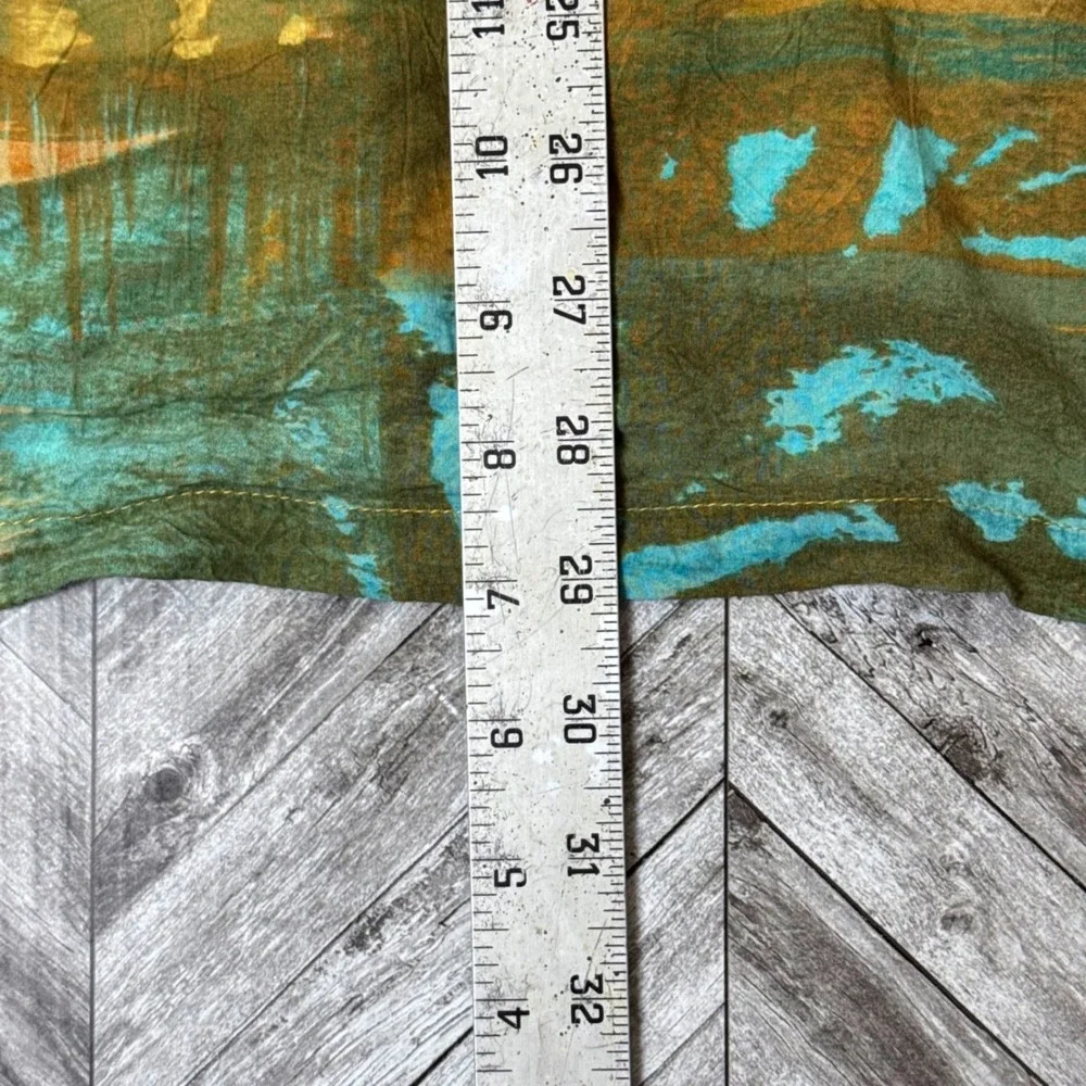 Jams World Mens XXL Hawaiian Shirt Crushed Japanese Rayon Abstract Made in USA